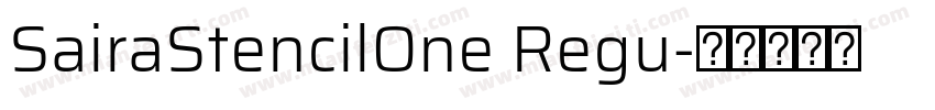 SairaStencilOne Regu字体转换